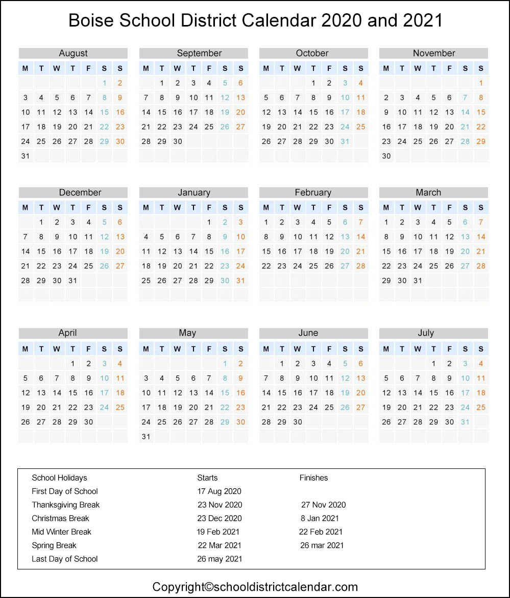 Boise State Calendar 2022-23 - May Calendar 2022