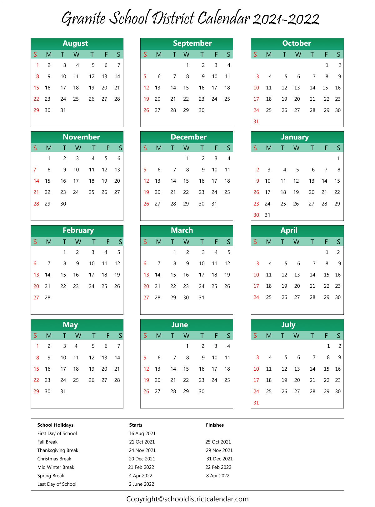 Richland Two Calendar 202223 April Calendar 2022