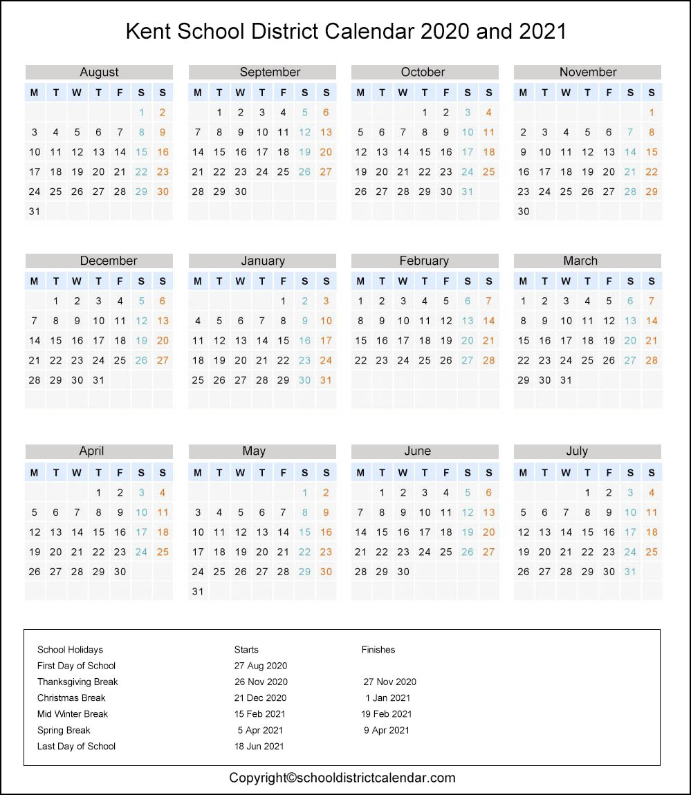 Kent School District Calendar 2024-2025 - Calendar 2024