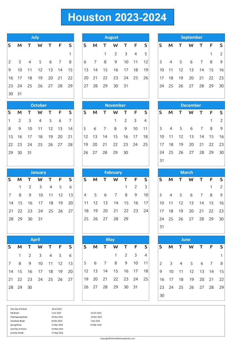 Houston County Schools Calendar Holidays 20232024