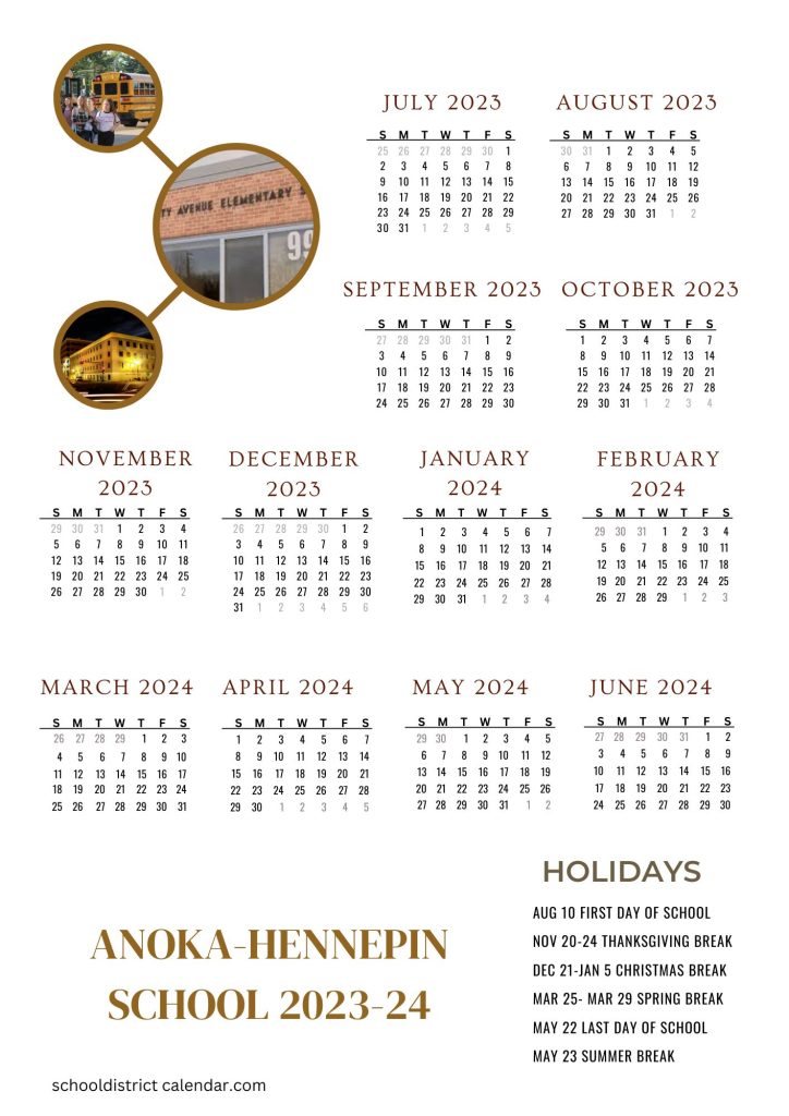 Anoka-Hennepin County school district calendar