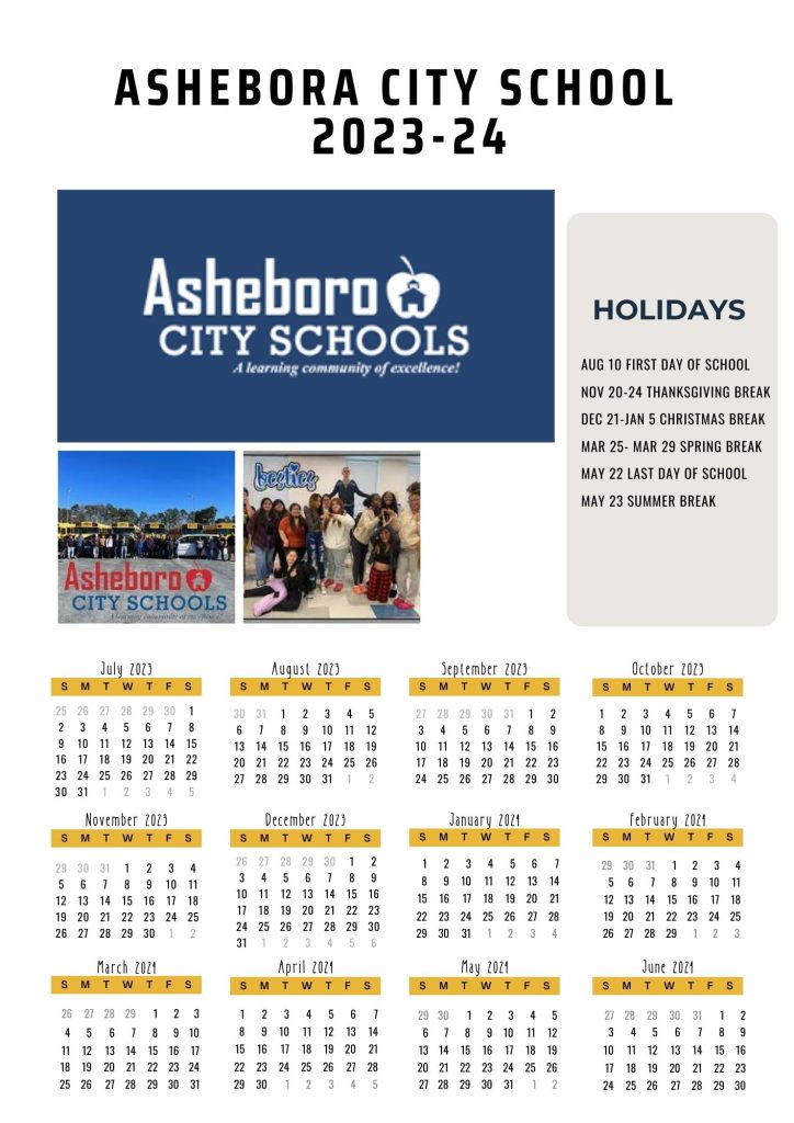 Asheboro City Schools Calendar