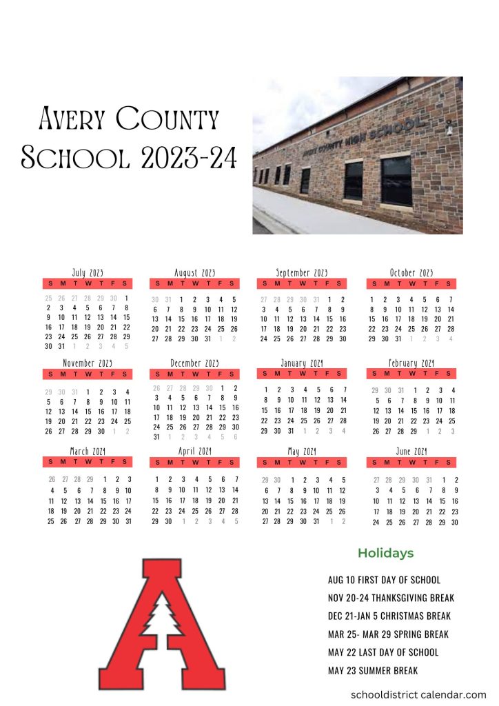 Avery County Schools Calendar Holidays 20232024