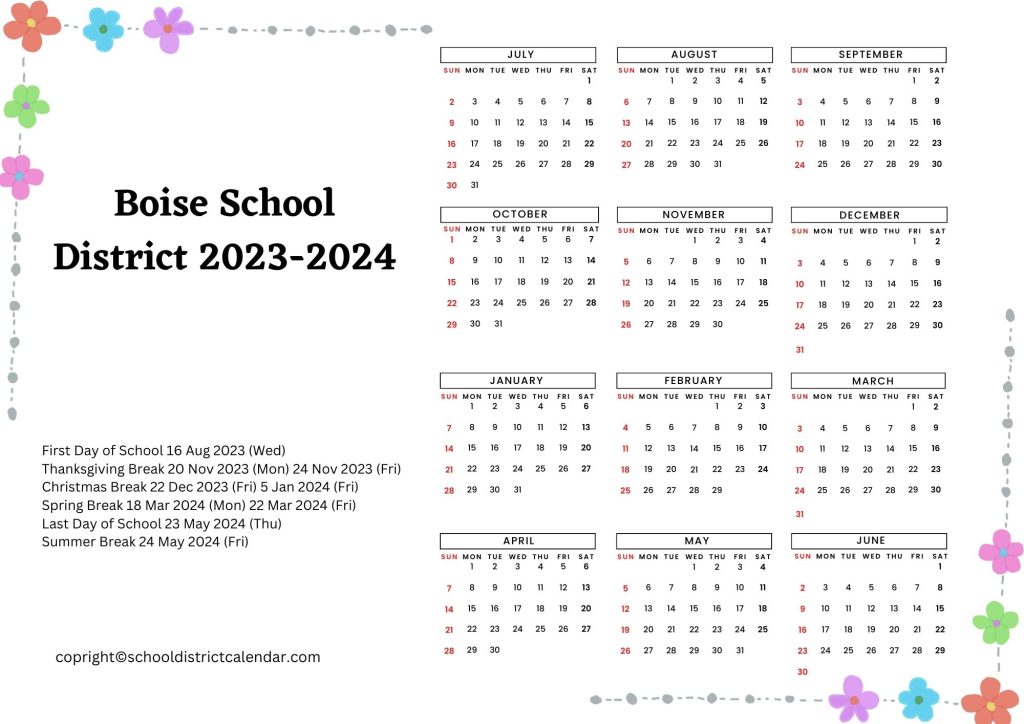 Boise School District Calendar 2025-2026: A Comprehensive Guide - Calendrier 2025 2026 Gratuit