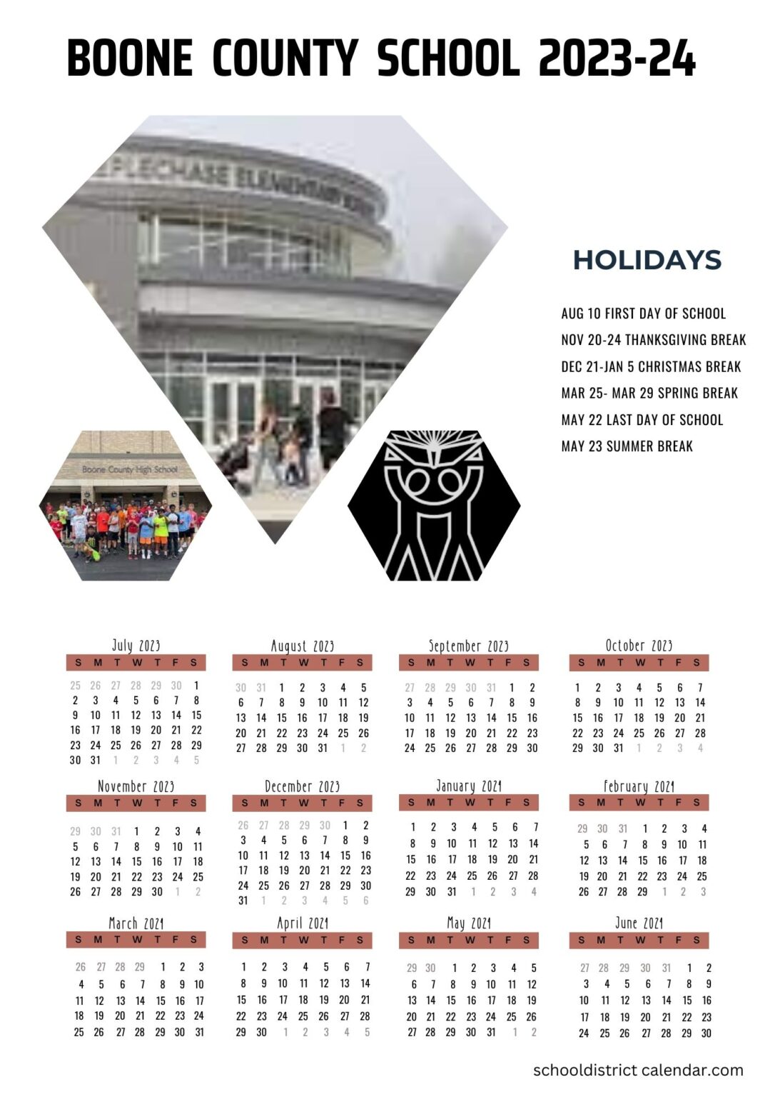 Boone County Schools Calendar Holidays 2023 2024