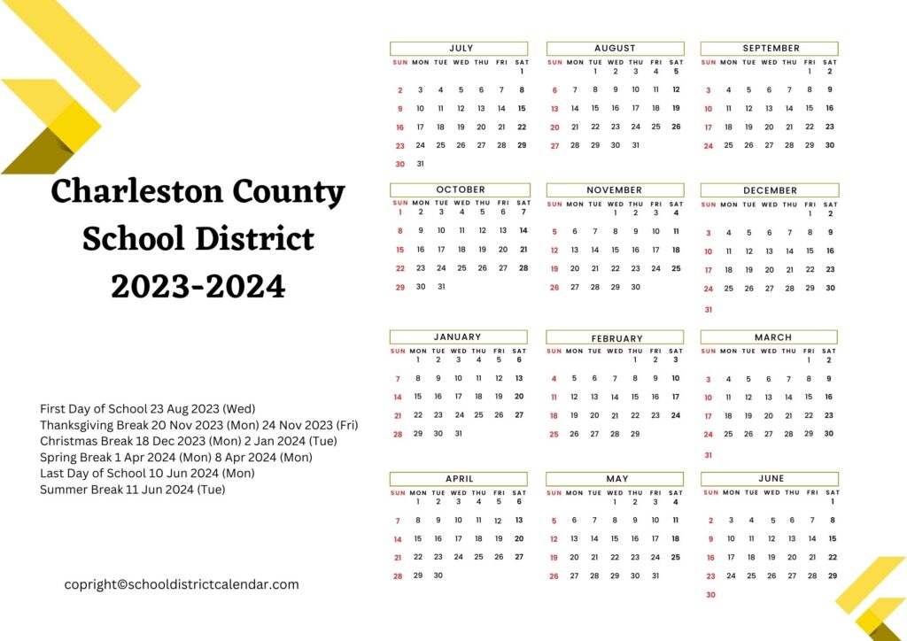 Charleston Schools Calendar Archives School District Calendar