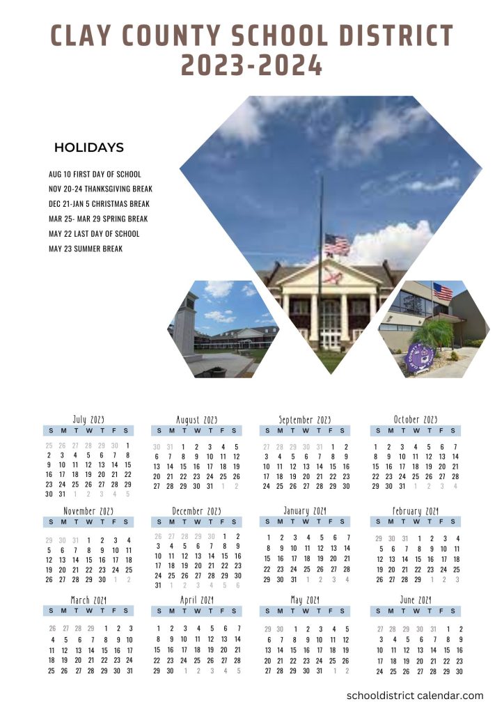 Clay County School District Calendar