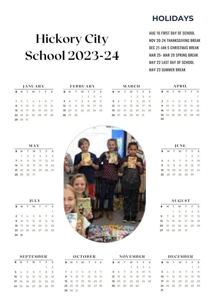 Hickory Schools District Holiday Calendar
