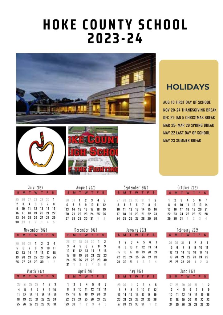Hoke Schools District Holiday Calendar