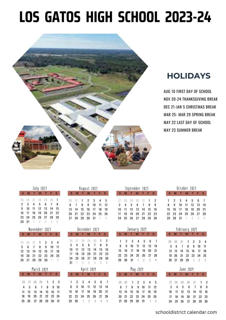 Los Gatos Saratoga High School District Calendar