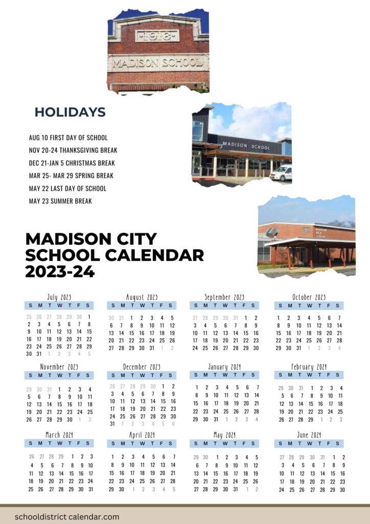 Madison Public Schools Calendar