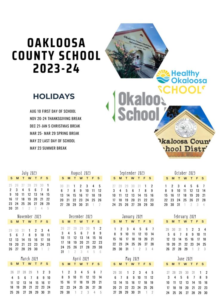 Okaloosa Schools Calendar