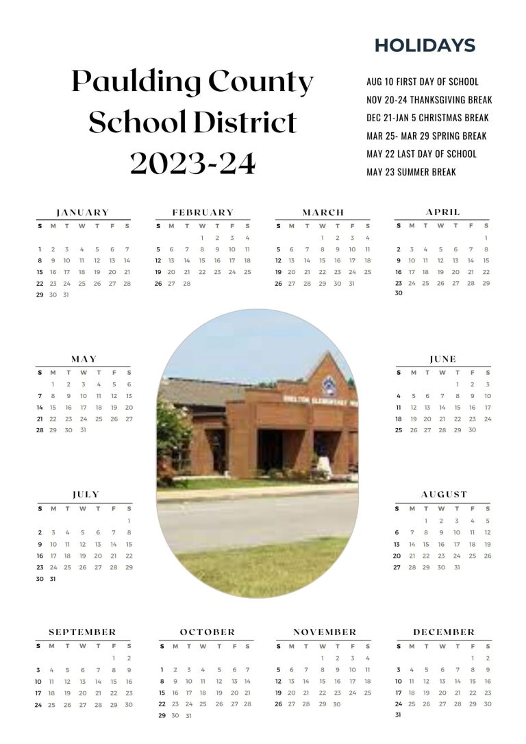 Paulding Count School Calendar 2025-26