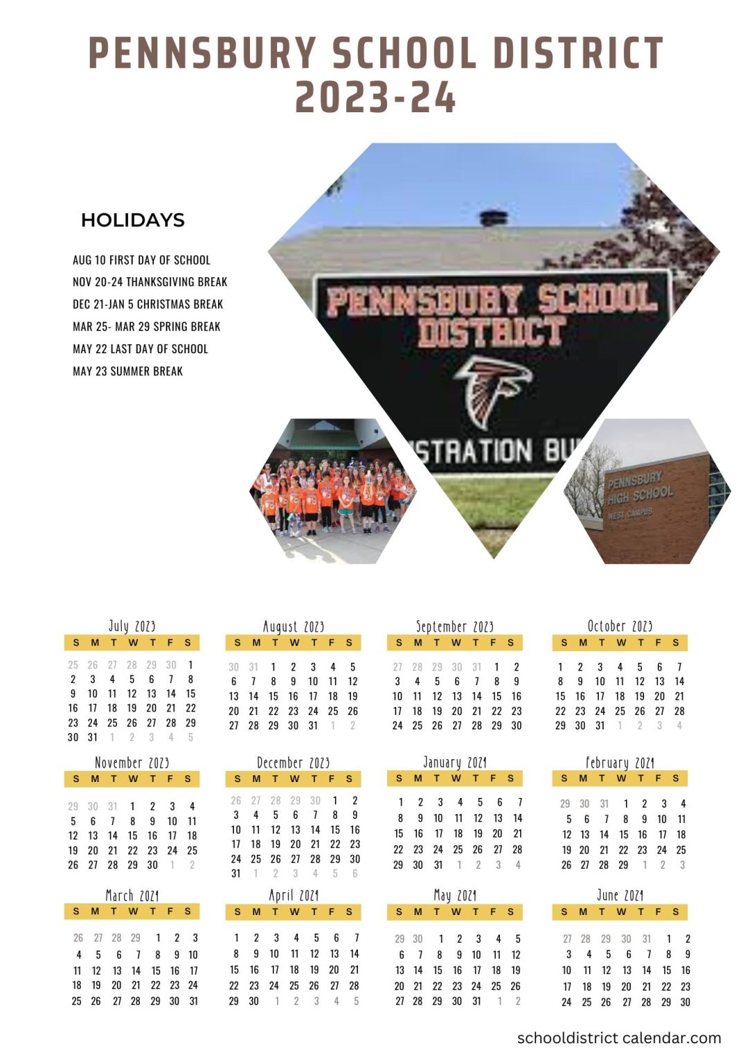 Pennsbury School District Calendar Holidays 20232024