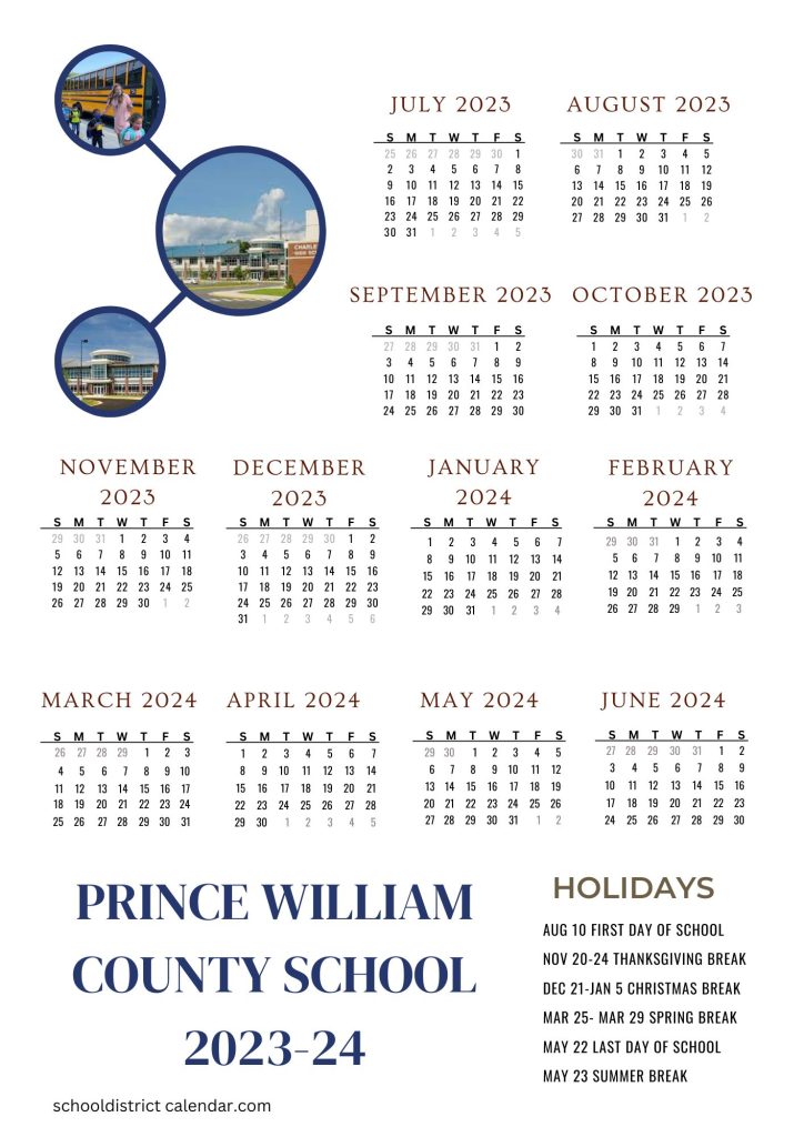 Prince William County School Holiday Calendar