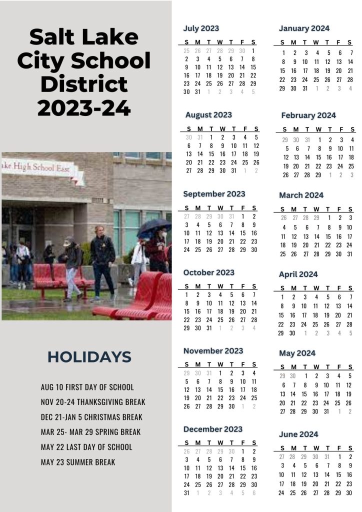 Salt Lake City School District Schedule