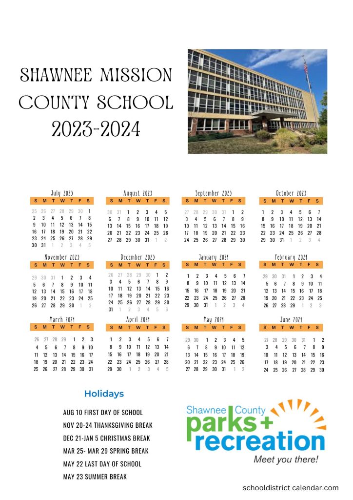 Shawnee Mission School District Calendar