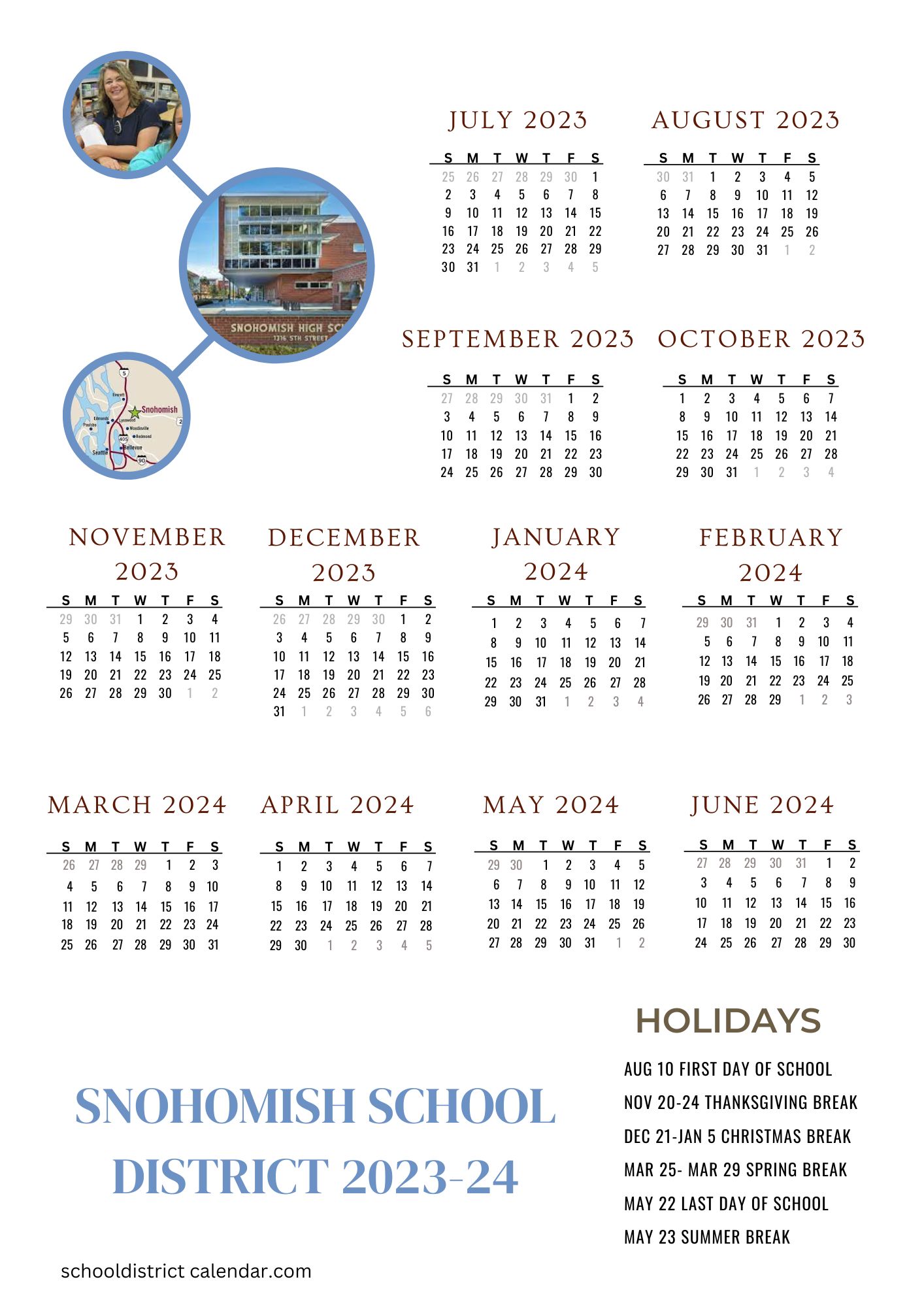 Snohomish School District Calendar 2025