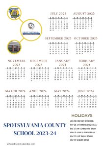 Spotsylvania County Schools Calendar Holidays 2023 2024 Spotsylvania County Schools Calendar Holidays 2023 2024