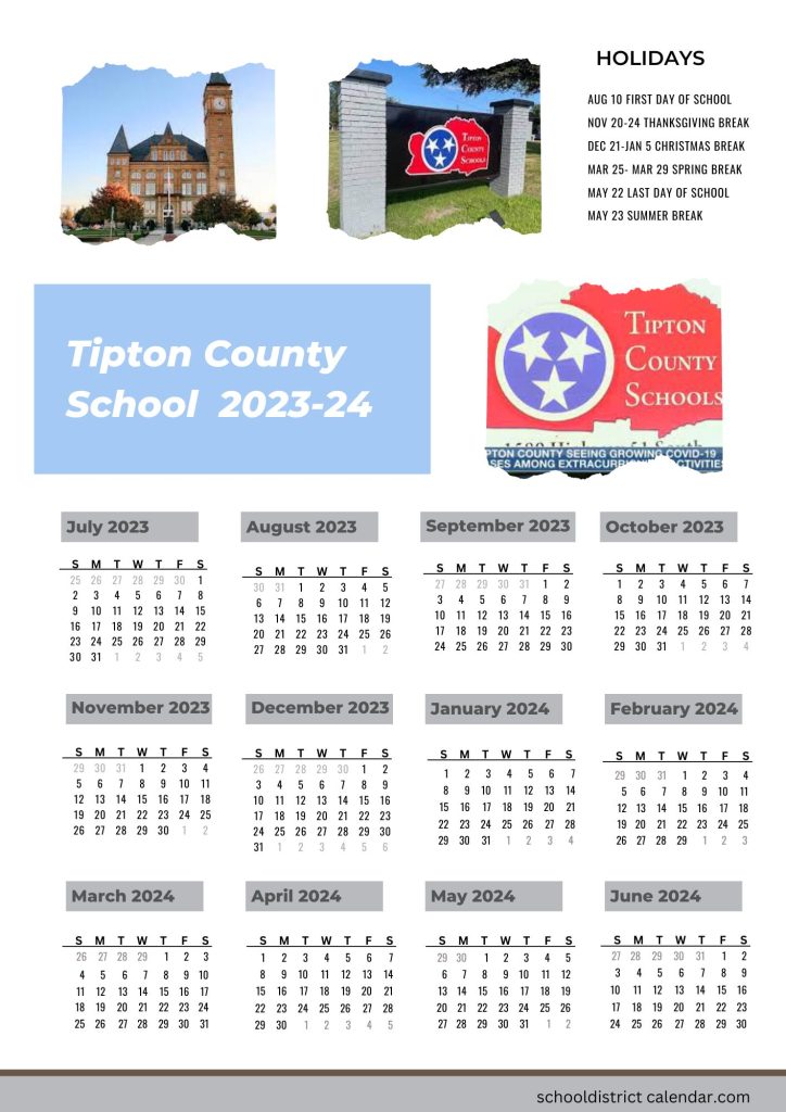 Tipton County Schools Calendar