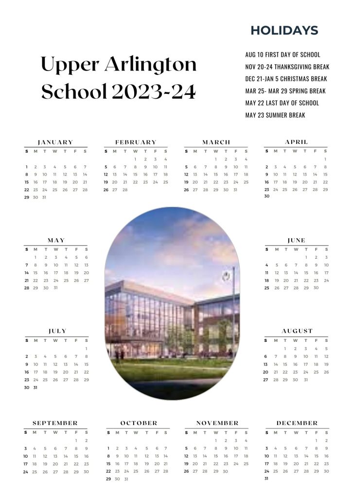 Upper Arlington City Schools Calendar