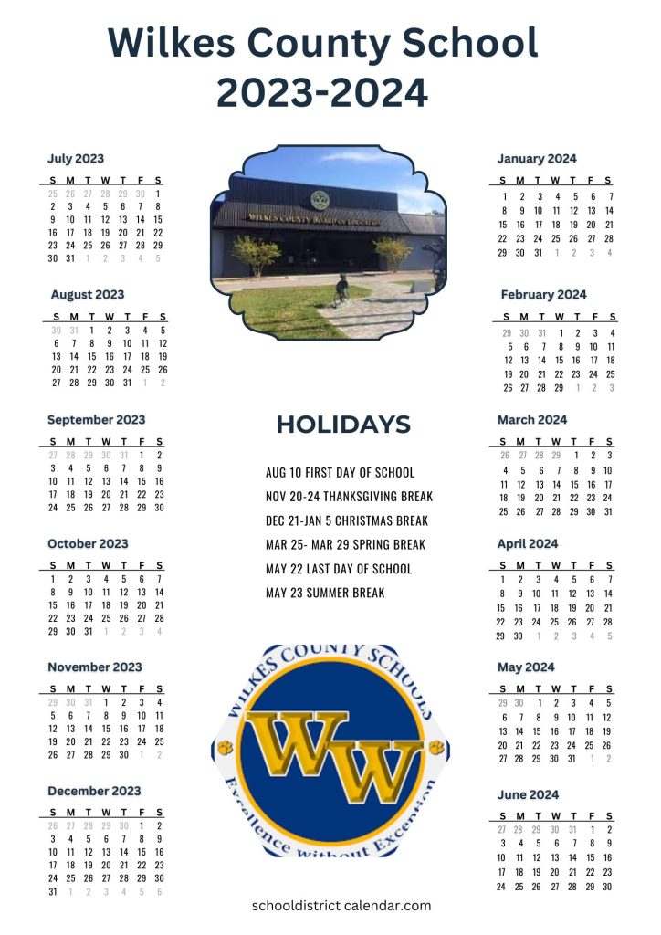 Wilkes County schools district calendar