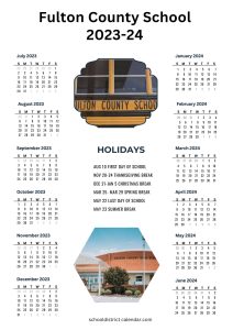 Fulton County Schools Calendar Holidays 2023-2024