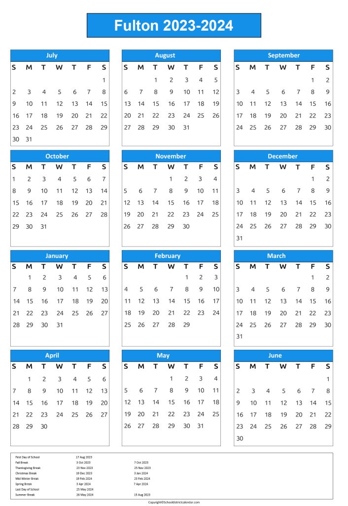 fulton schools calendar
