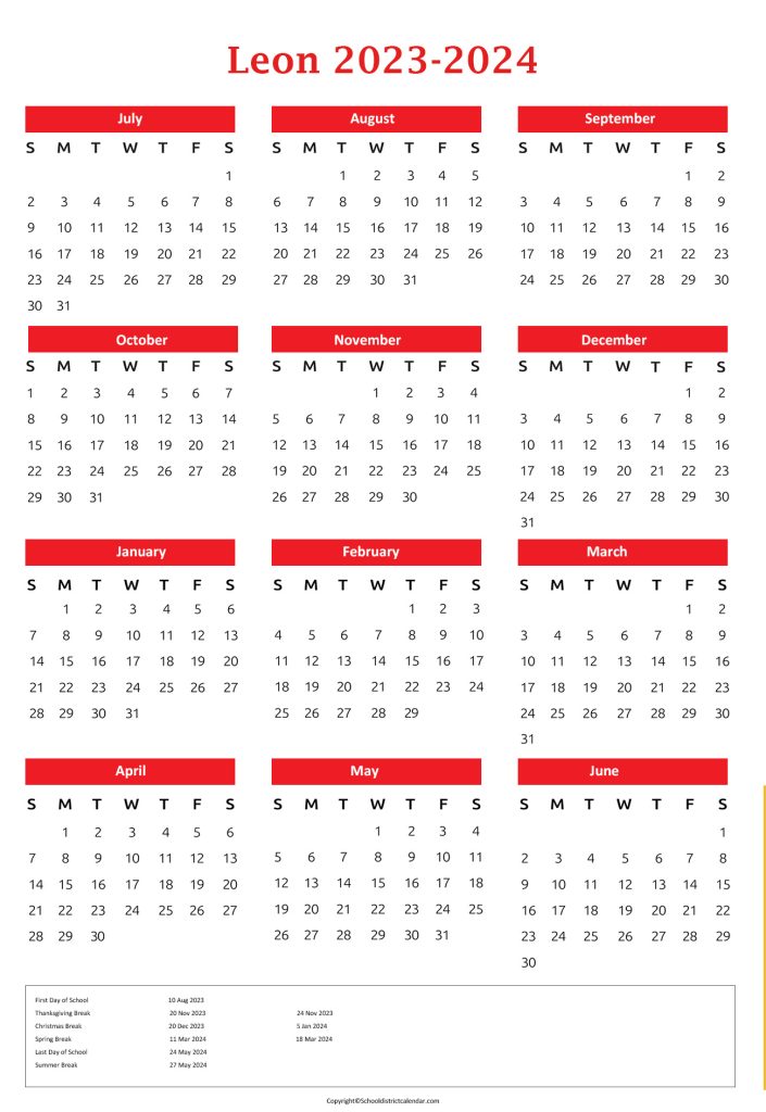 leon county public schools calendar