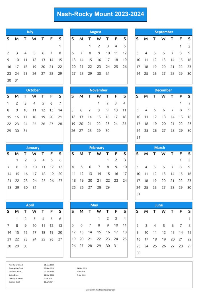 nash-rocky mount school calendar
