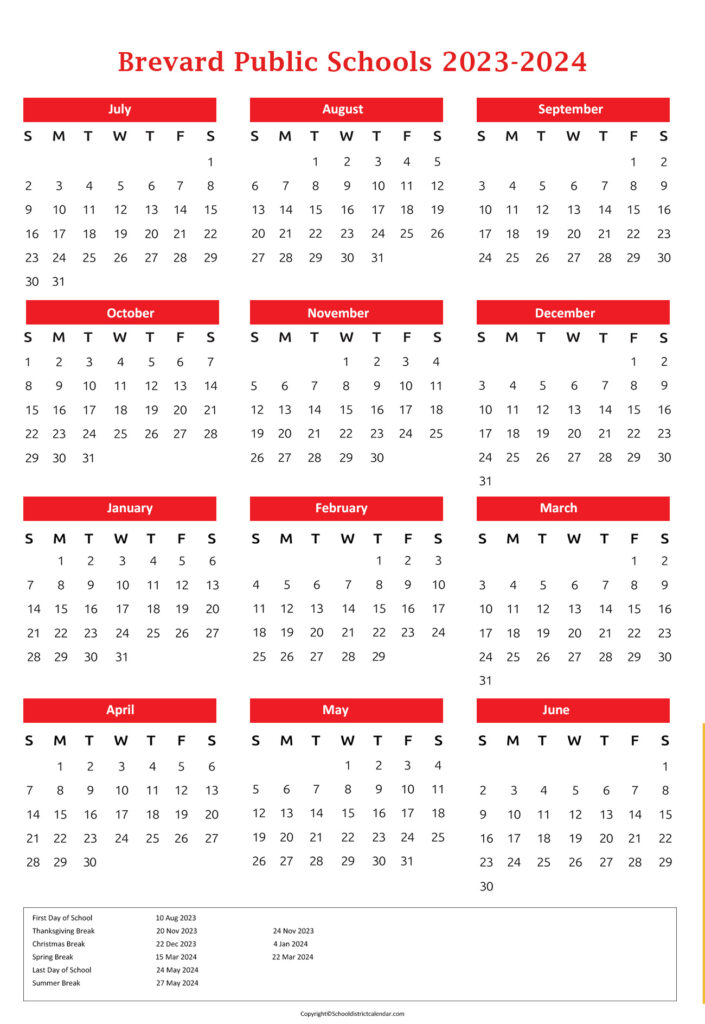 Brevard Public Schools Calendar Holidays 20232024