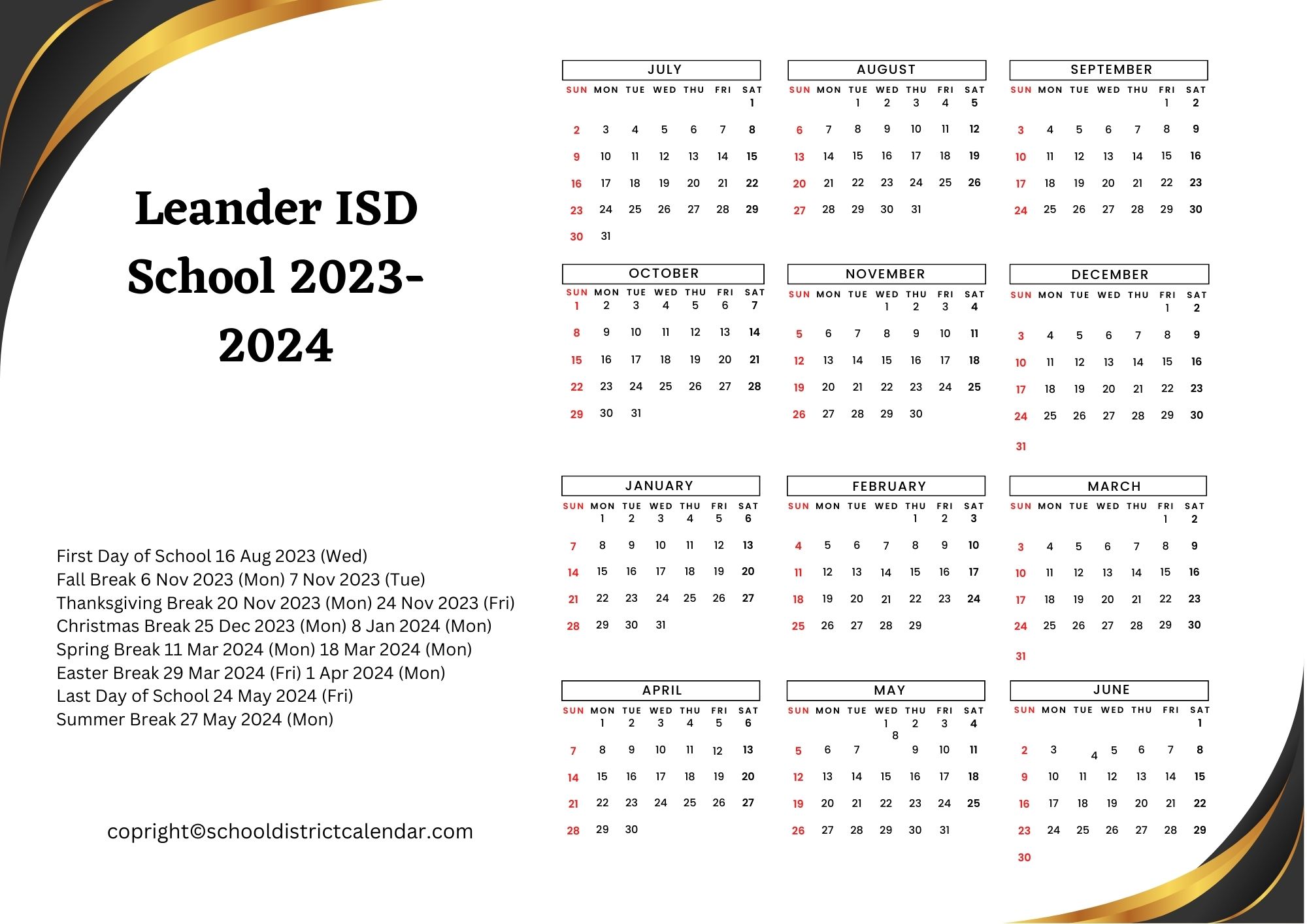 Leander Isd Calendar 2024 2025 Cindee Stephenie